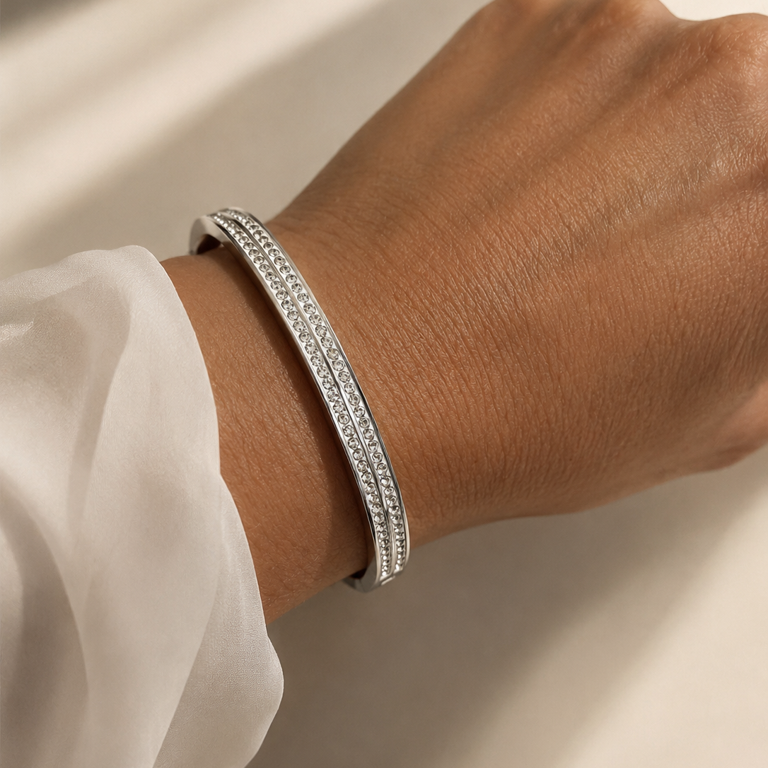 Crystal Channel Bangles