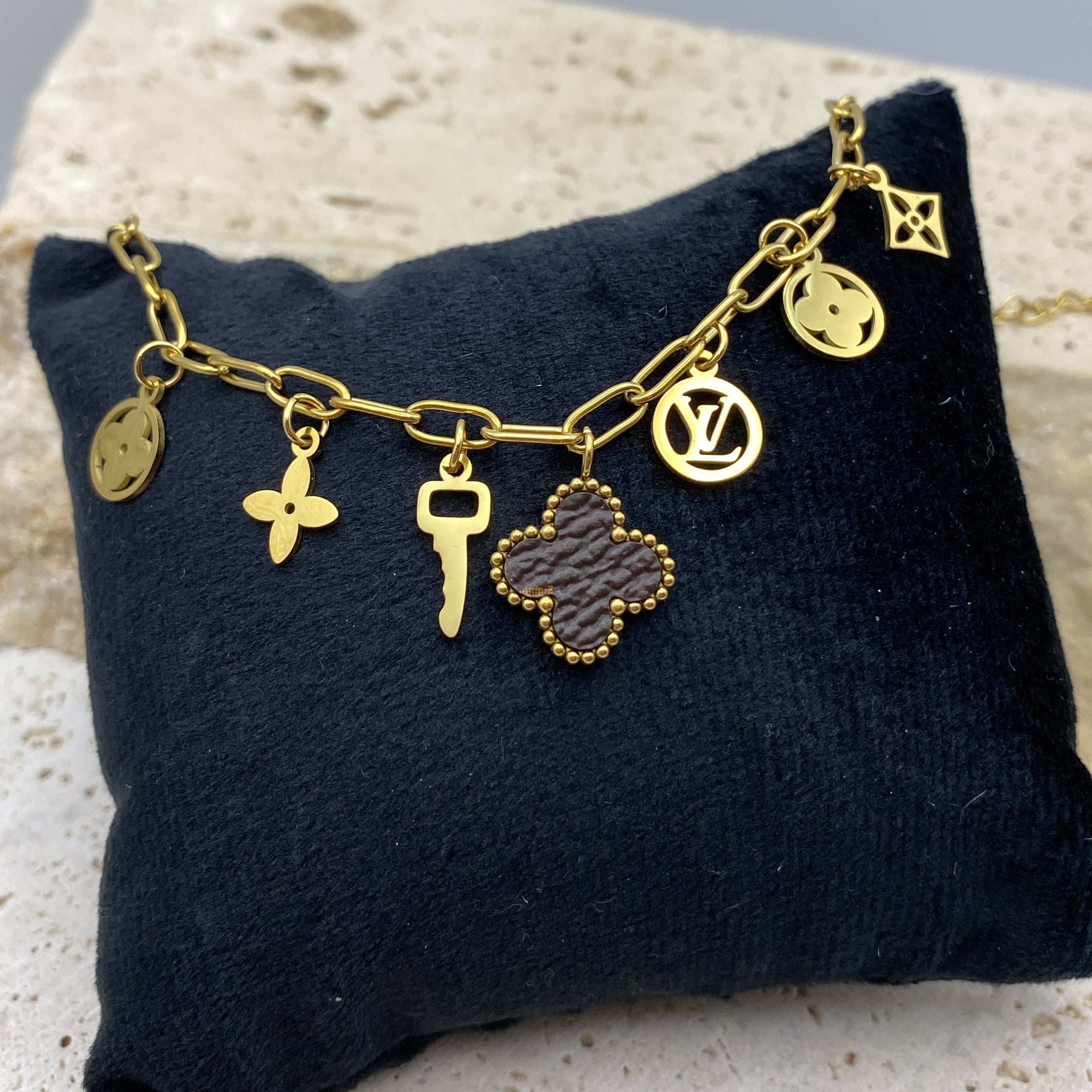 LOUI Gold Charm Bracelet