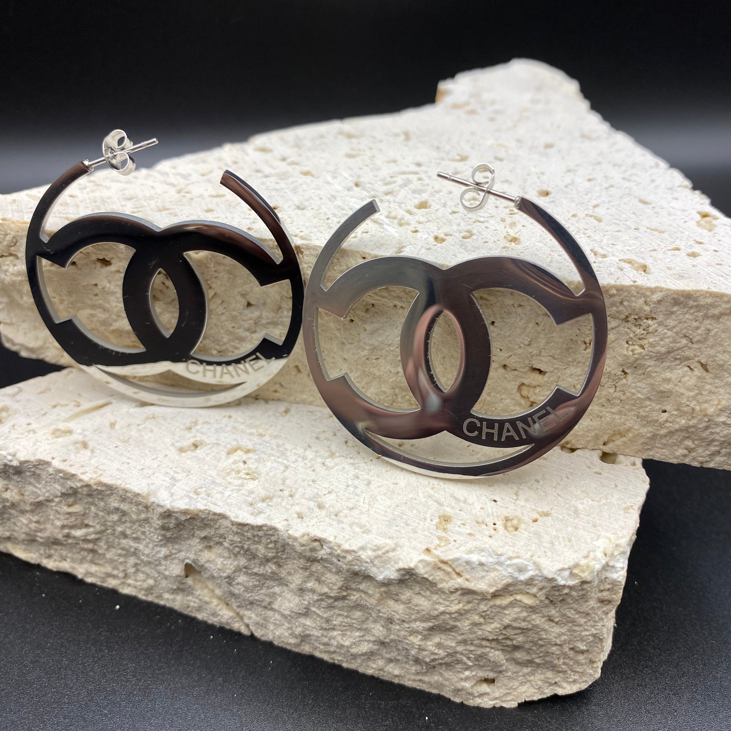 CC Hoop Earrings