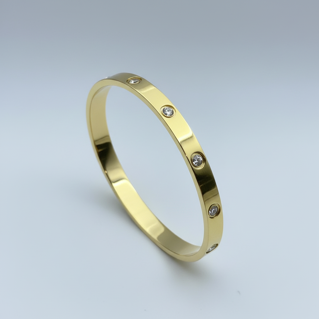Nancy Gold Cart Style Bangle
