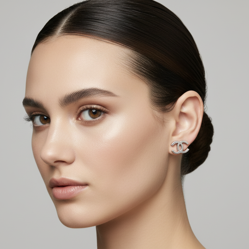 Tessa CC Silver Small Studs