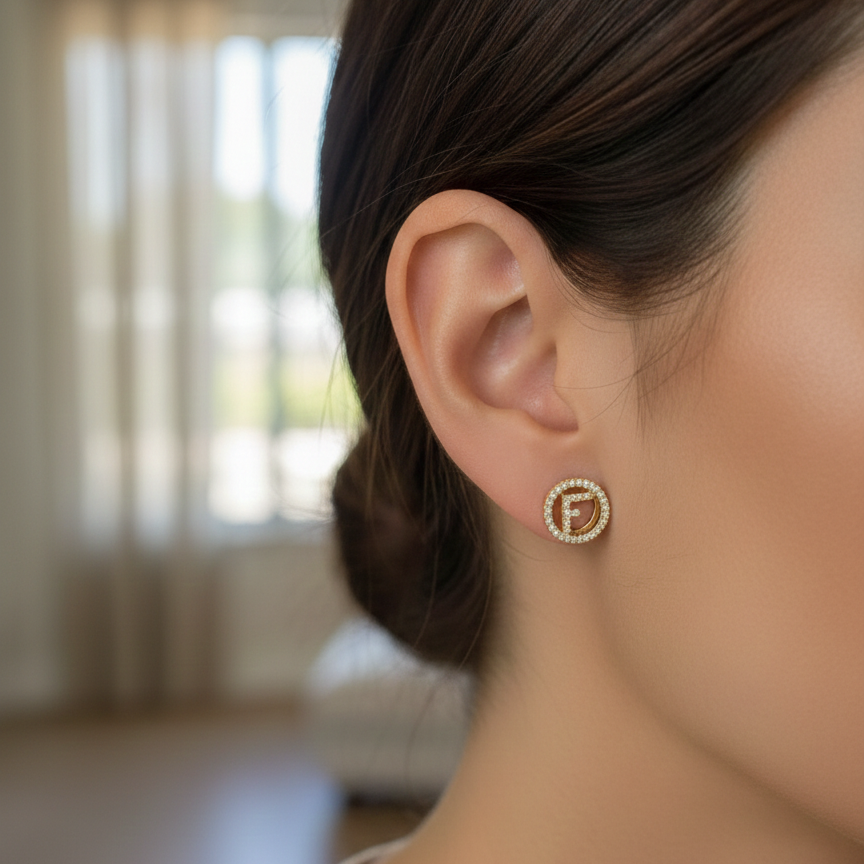 FANCY Gold Zirconia F Round