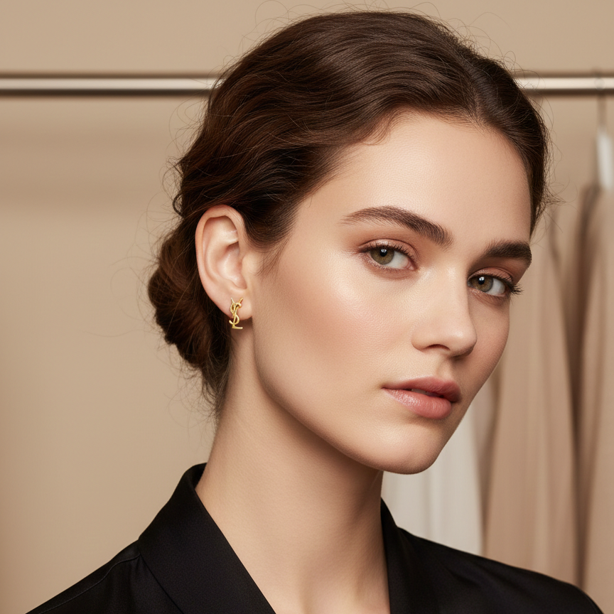 LASHAY YL Gold Studs