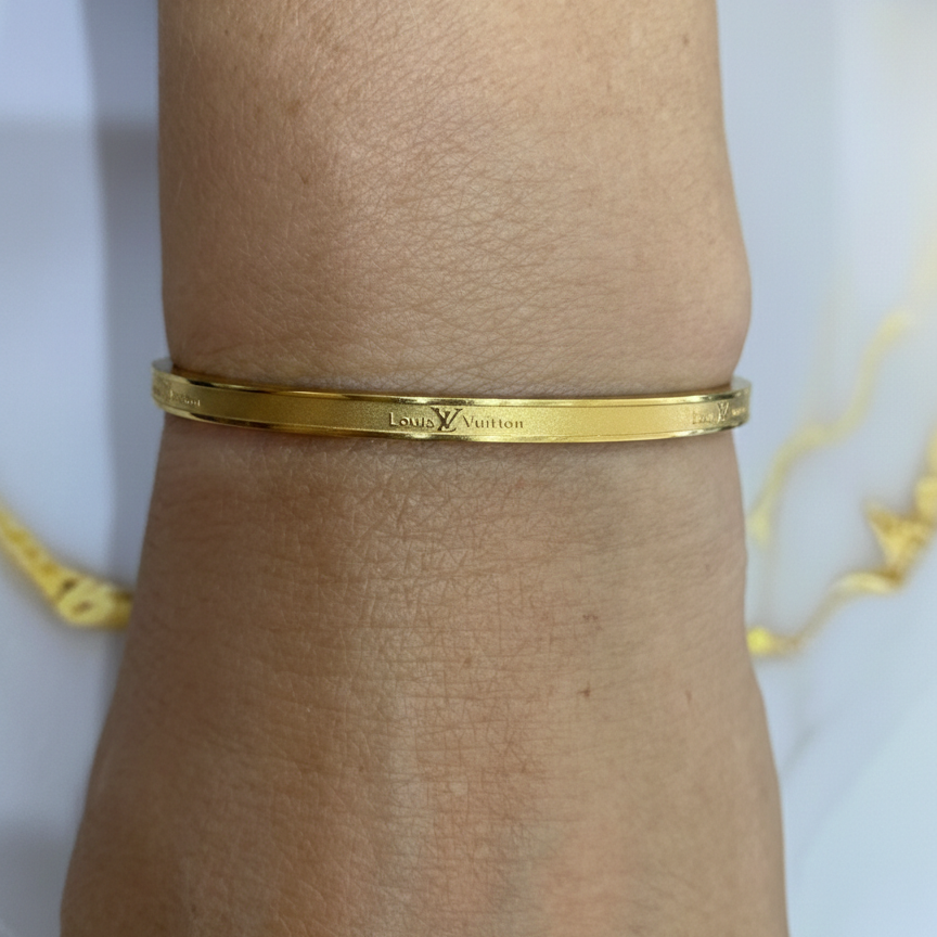 LOUI Gold Matte Bangle