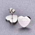 Lotti Love Heart Silver Studs