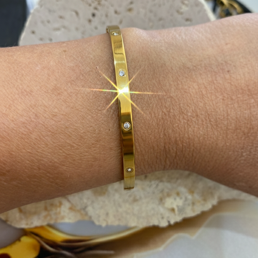 NANCY 4mm Zirconia Bangle