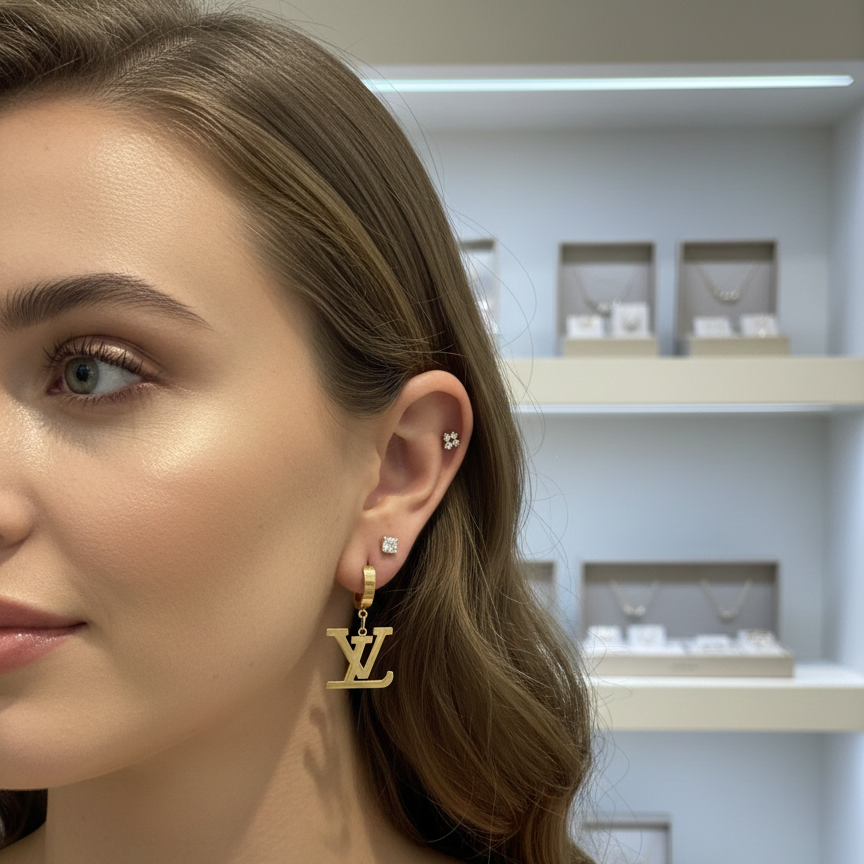 Loui Drop Earrings Gold