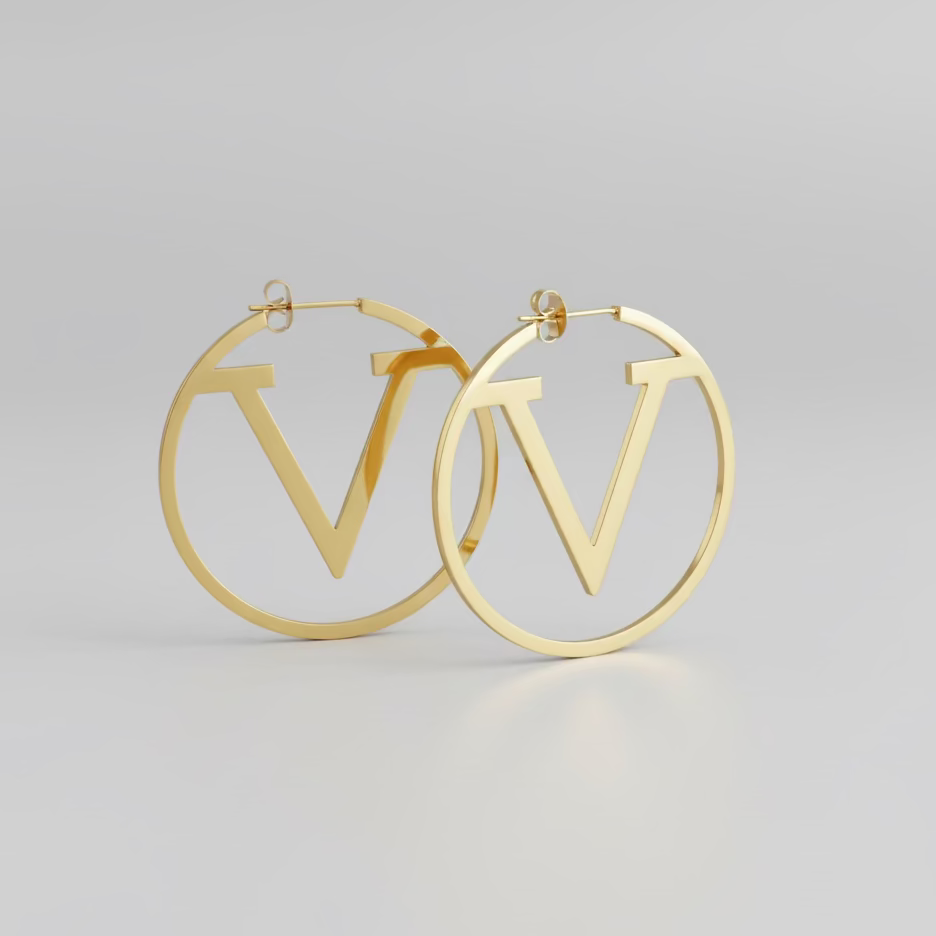 MARY Hoop Earrings Gold