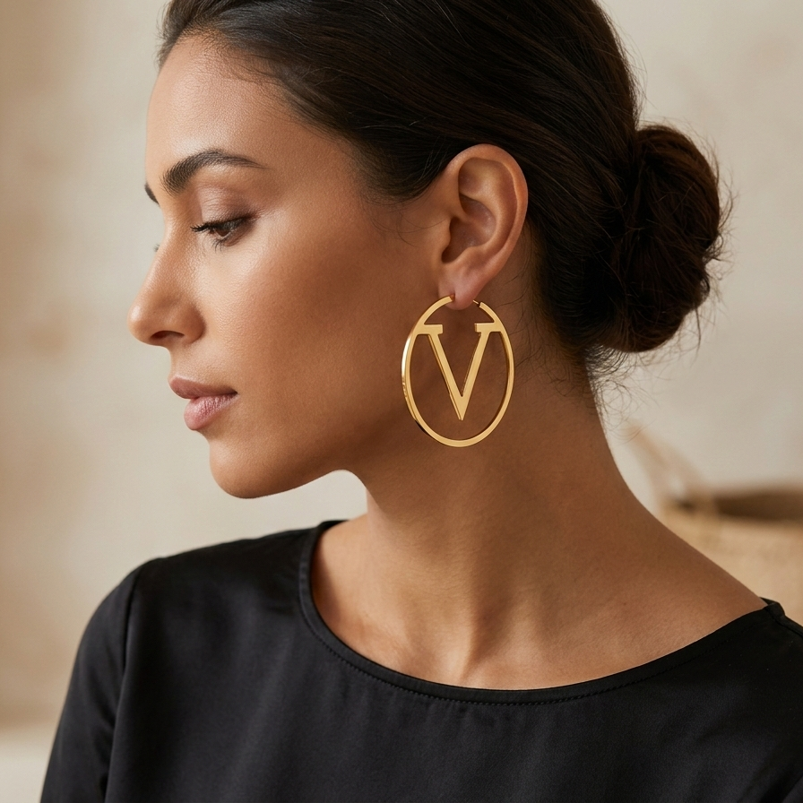 MARY Hoop Earrings Gold
