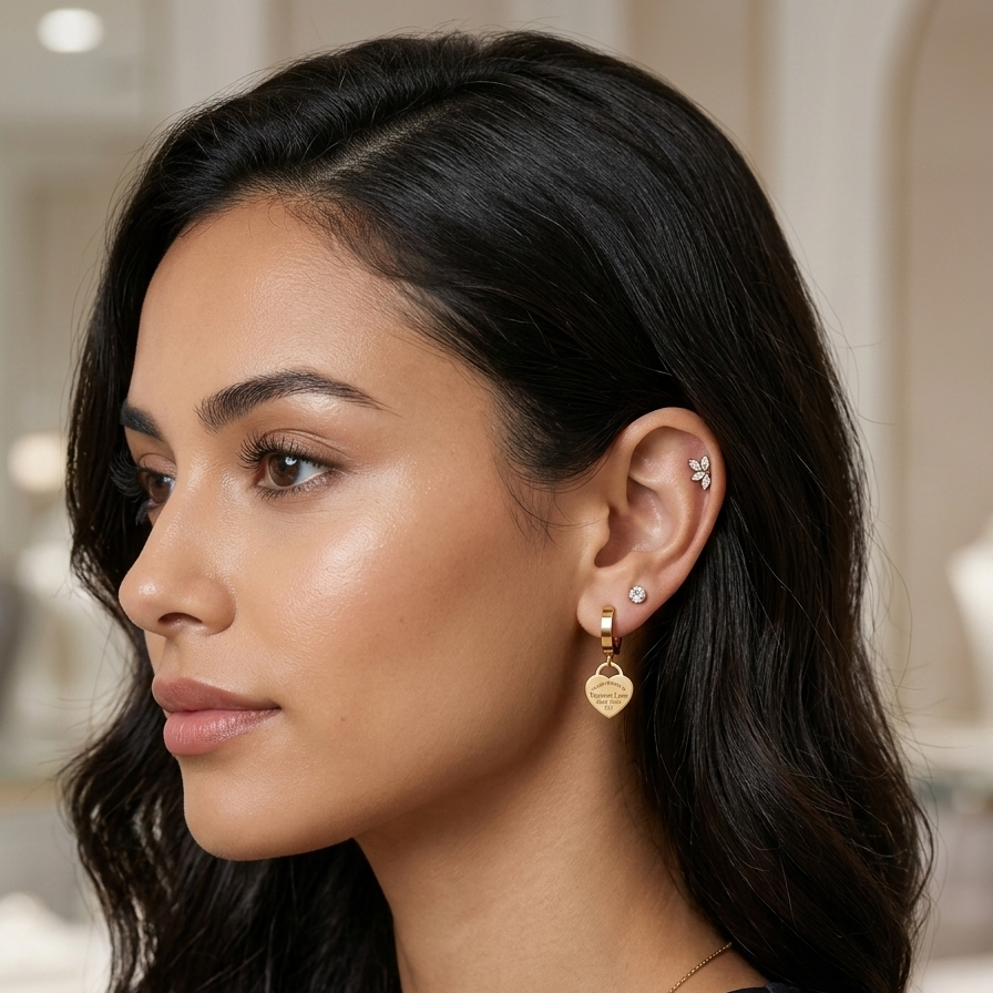 LOTTI Hoop Drop Earrings