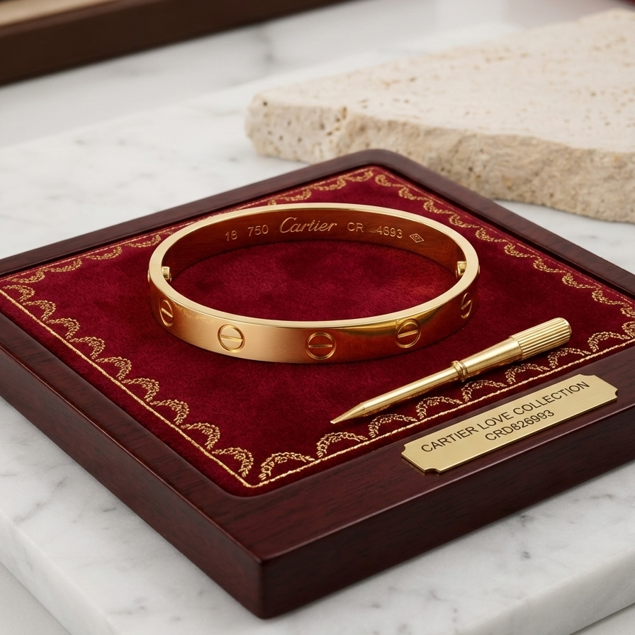 AUTUMN SCREW ON GOLD BANGLE