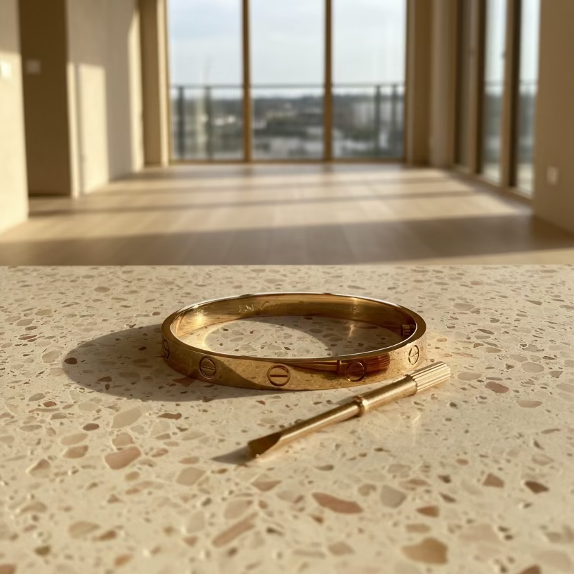 AUTUMN ROSE-GOLD SCREW ON BANGLE