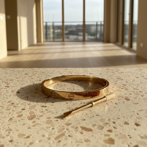 AUTUMN ROSE-GOLD SCREW ON BANGLE