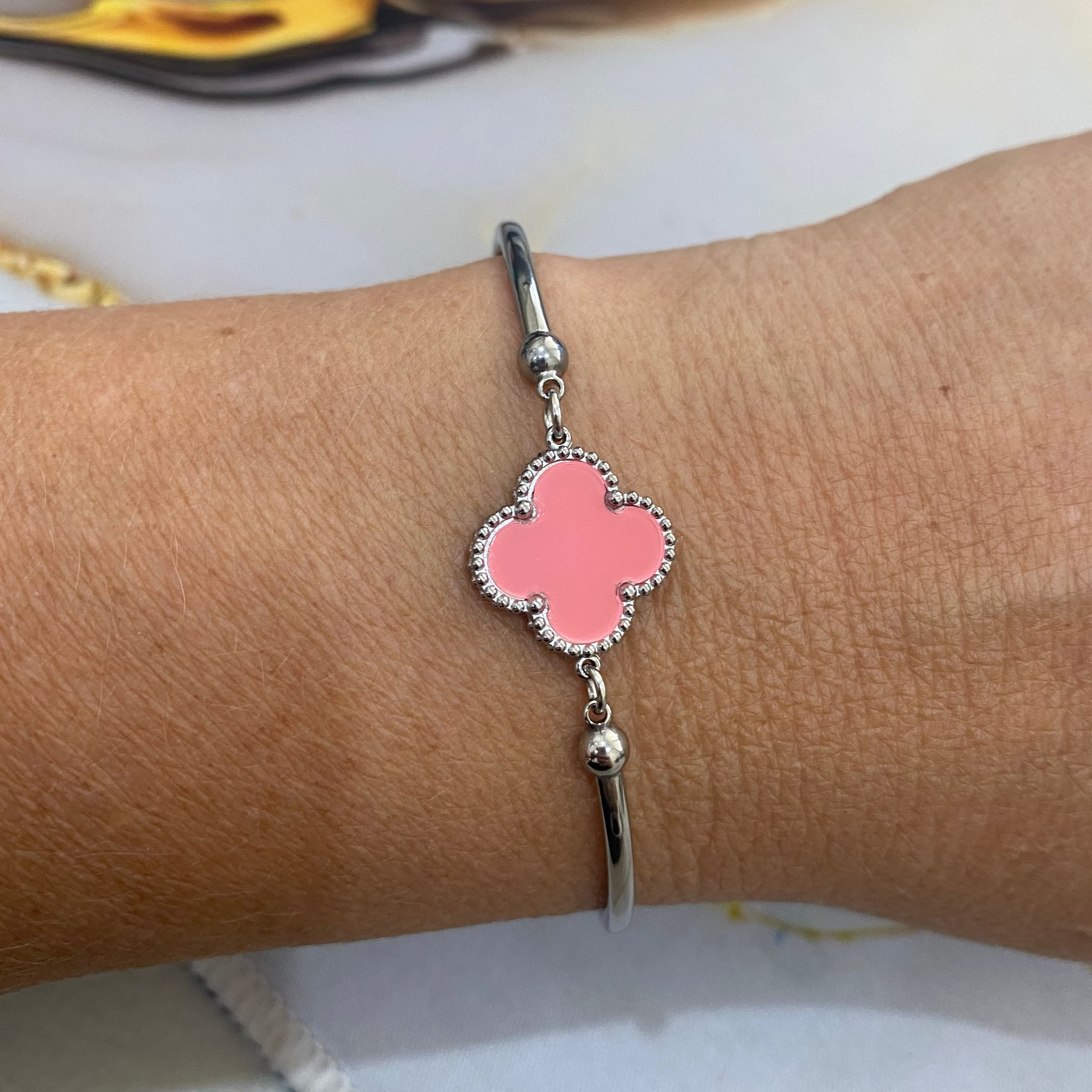 FOUR-LEAF CLOVER Silver Bracelet's