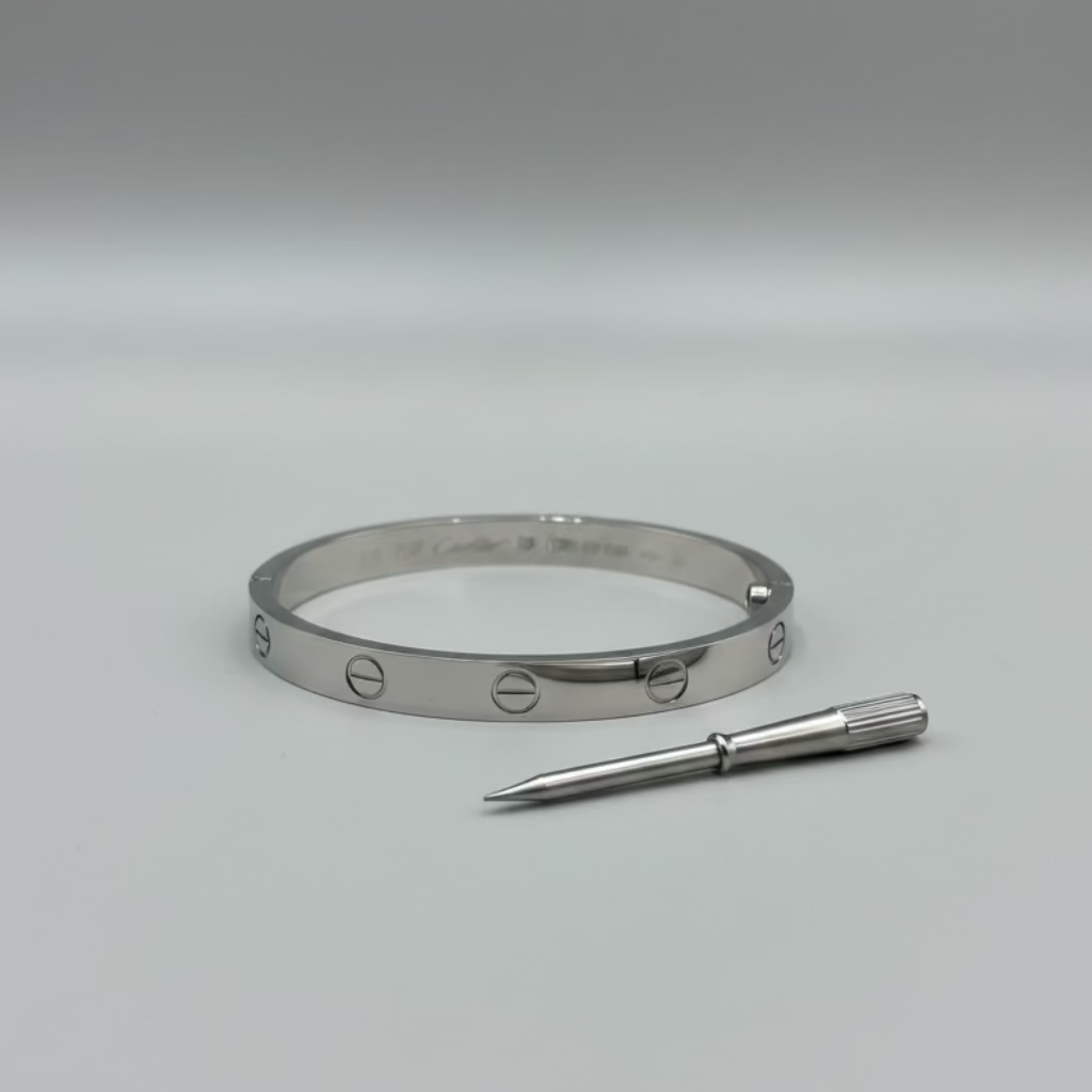 Autumn Iconic Screw-Head Bangle | 18k Gold Plated