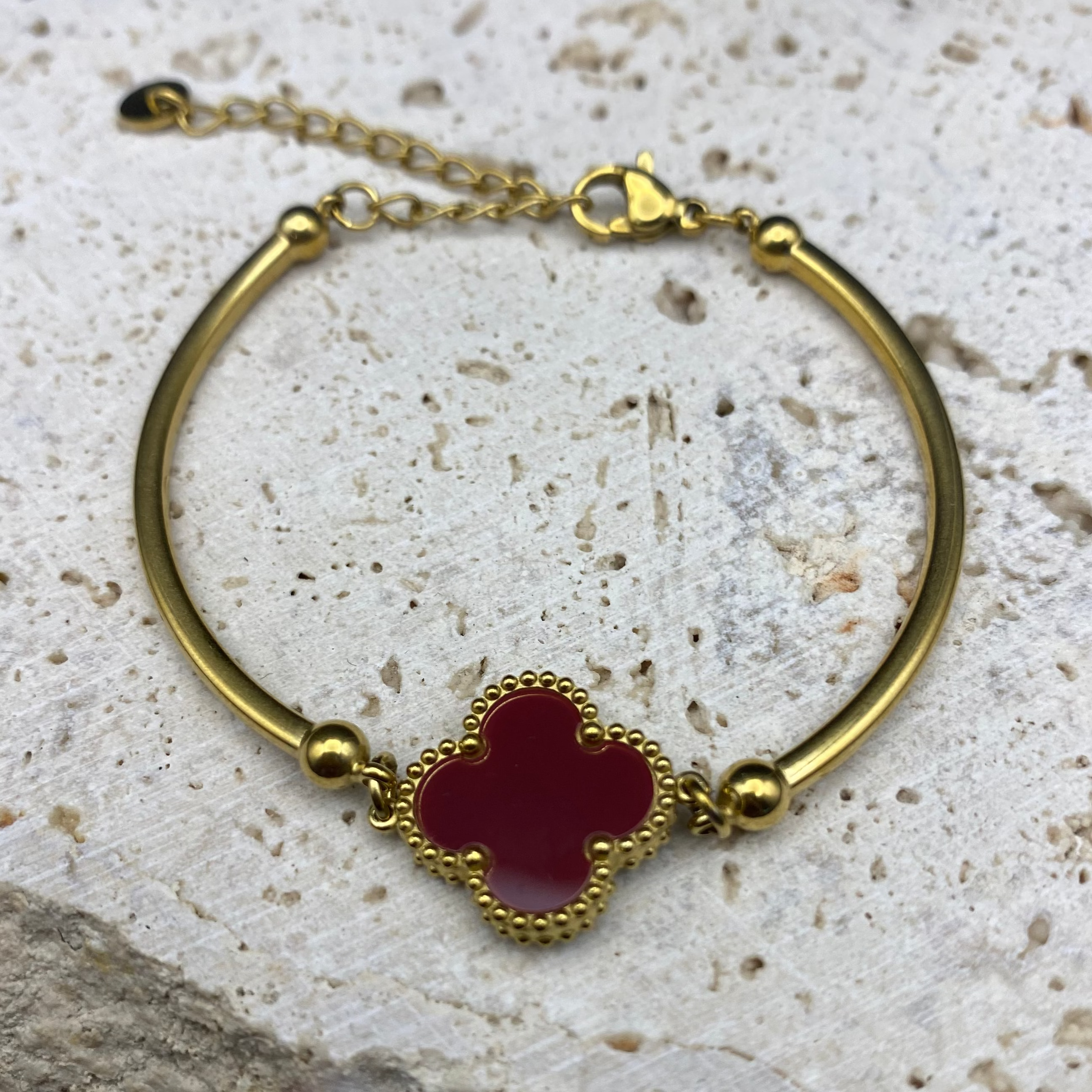 FOUR-LEAF CLOVER Silver Bracelet's