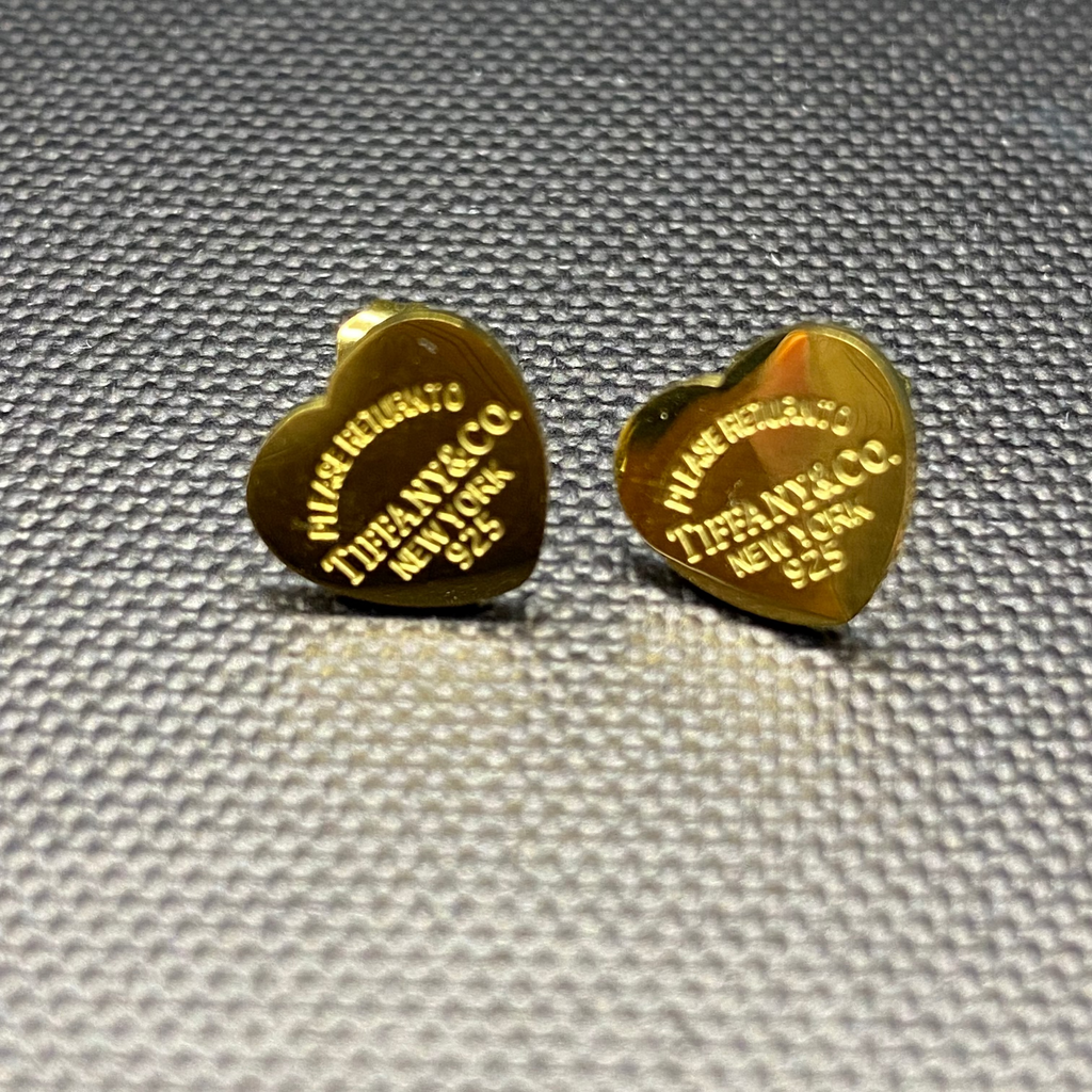 Lotti Love Heart Silver Studs