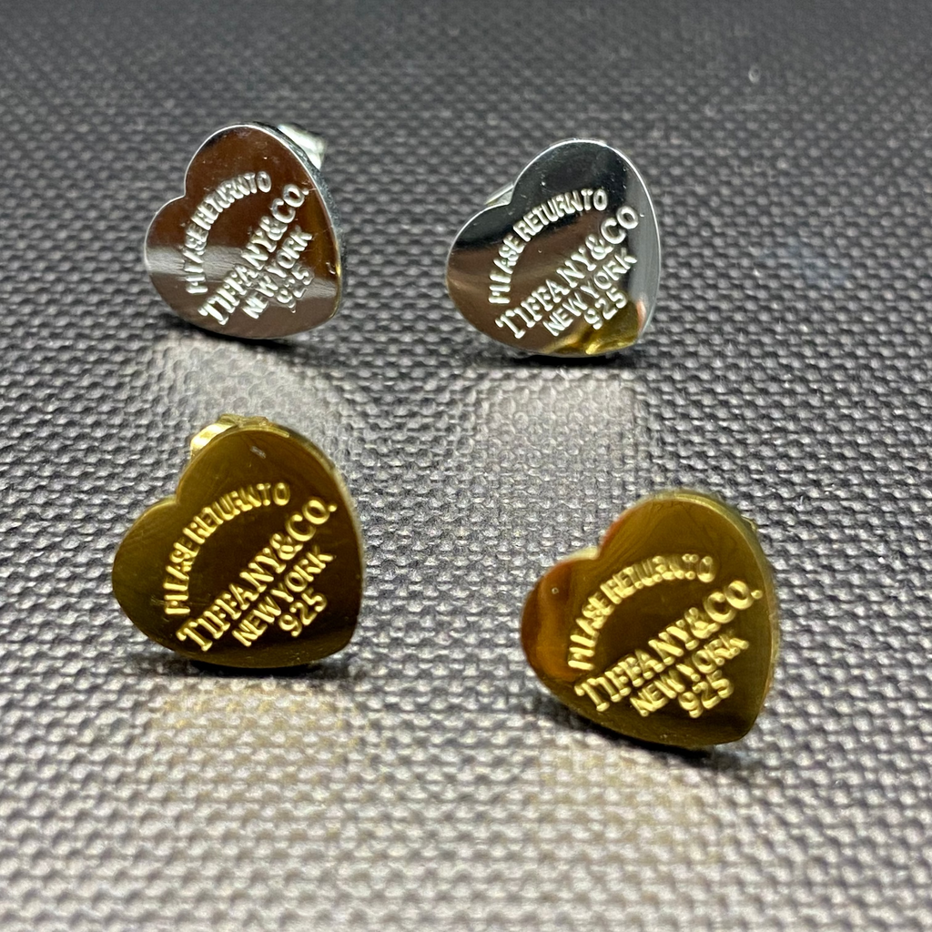Lotti Love Heart Silver Studs