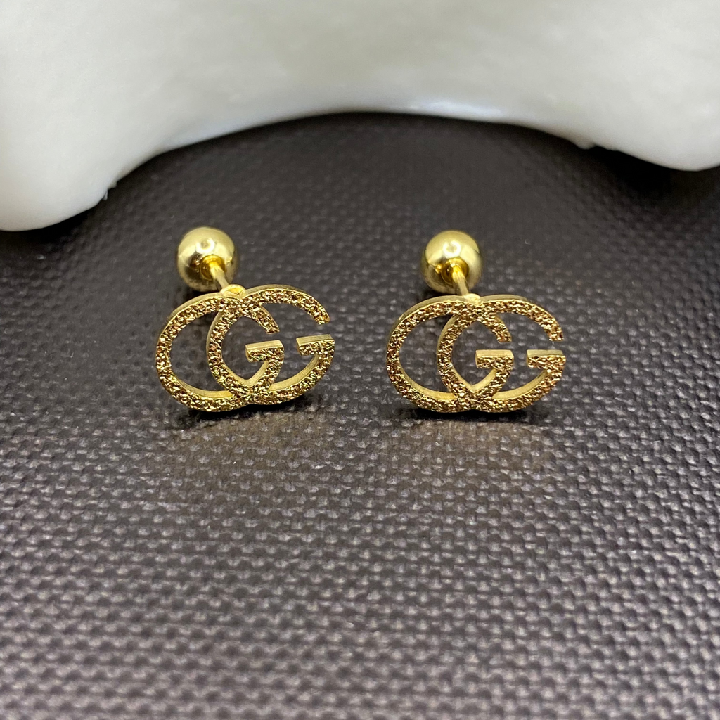 PETITE GG Gold Studs