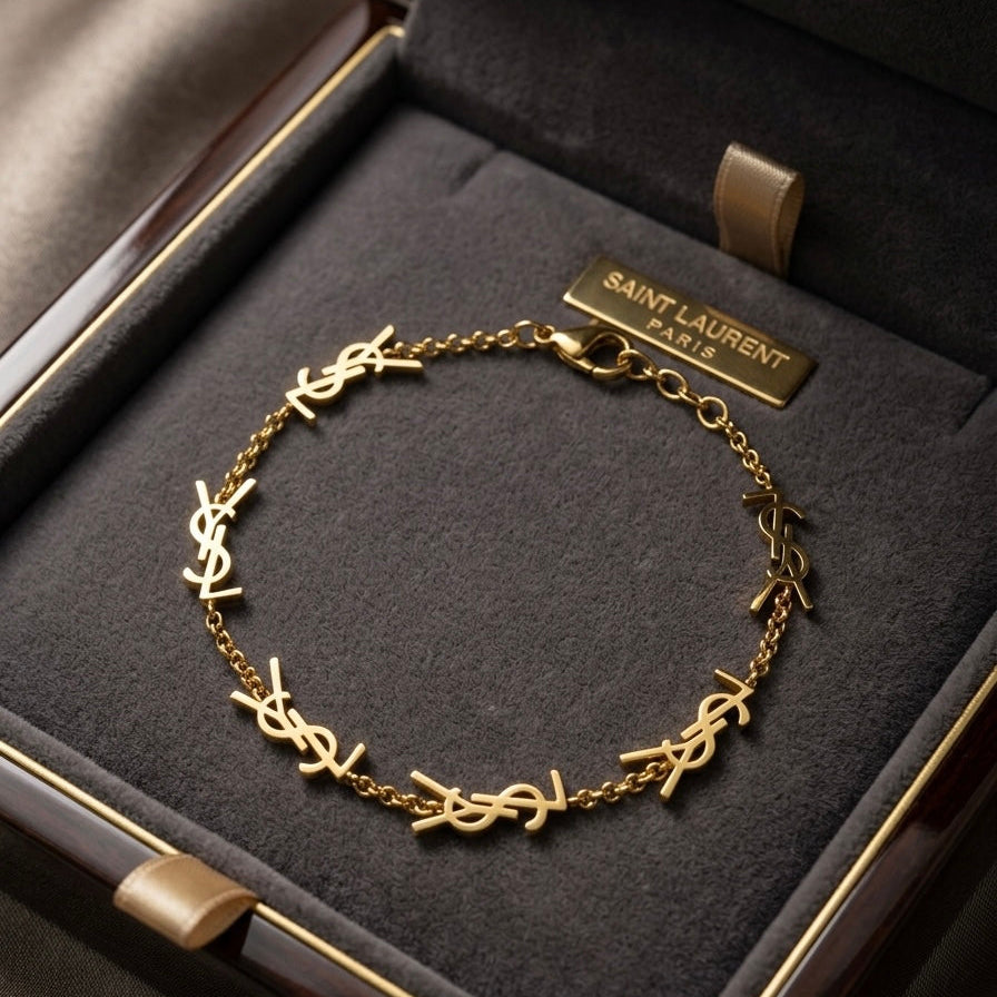 YSL Interlocking Bracelet