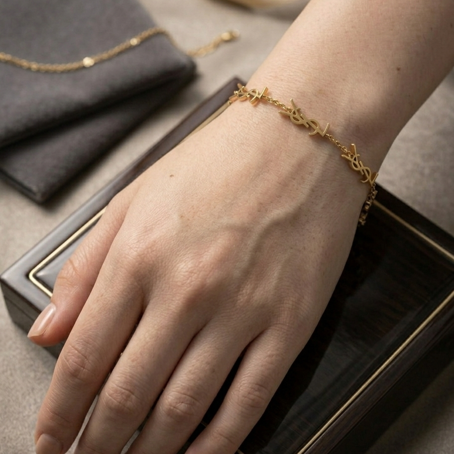 YSL Interlocking Bracelet