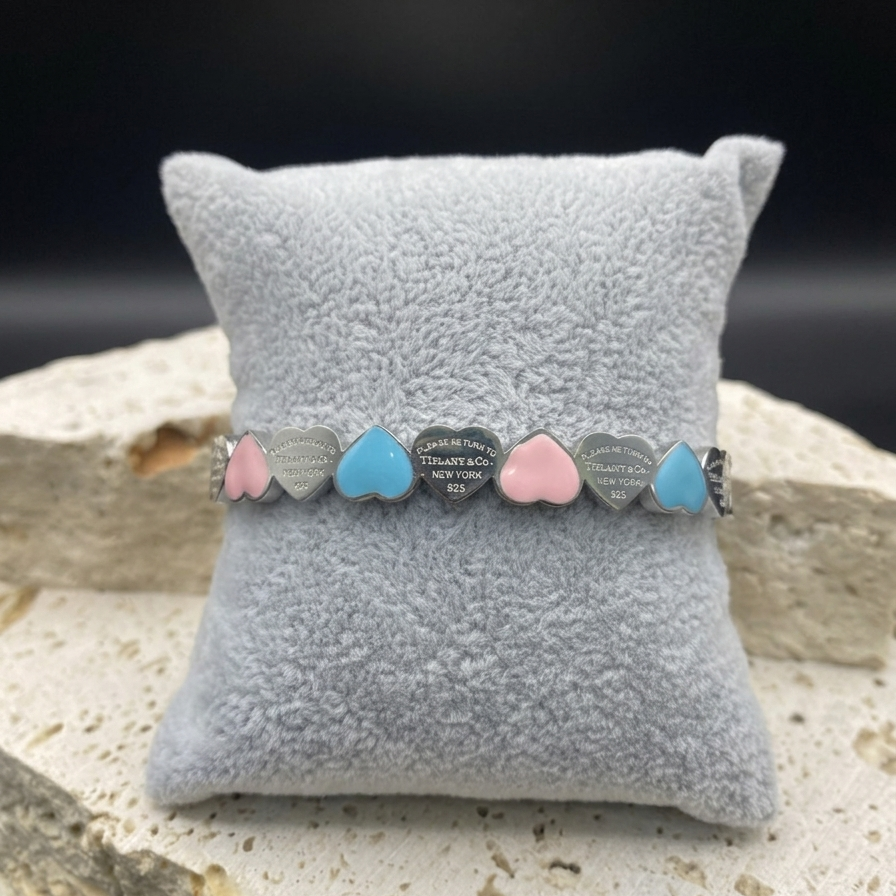 Lotti Multi-Colored Heart Bangle
