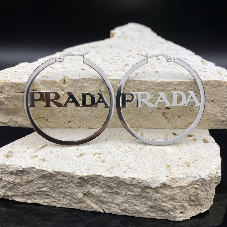 Prada Hoop Earrings
