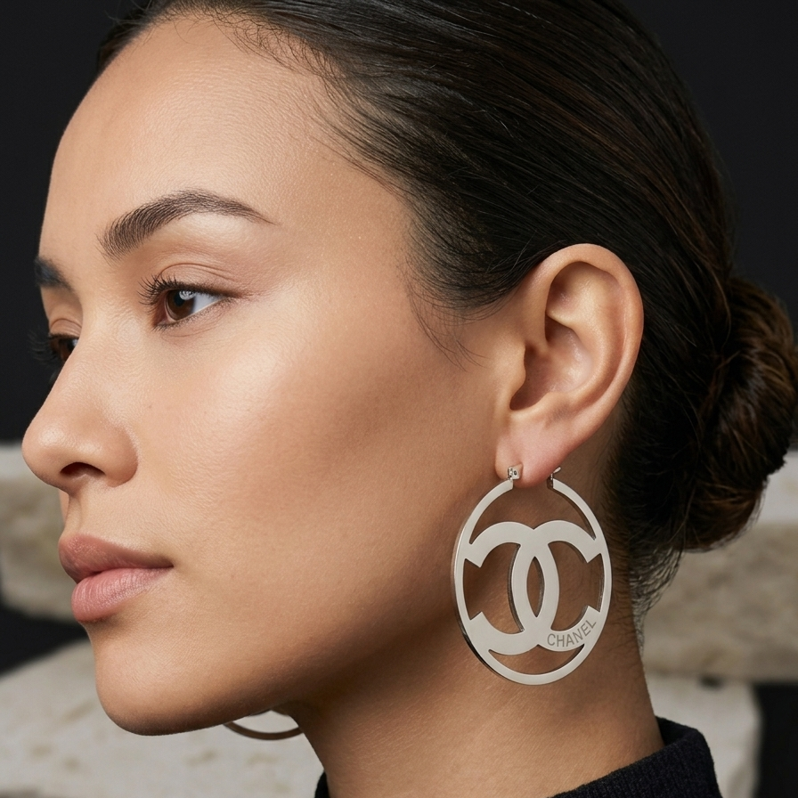 CC Hoop Earrings